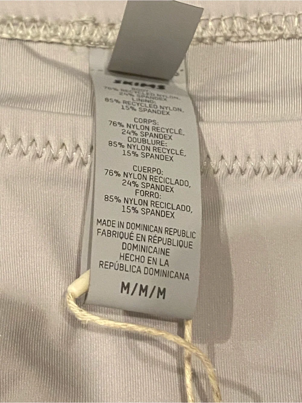 Skims NWT Recycled Swim Full Brief Grey Size Medium Chrome M Swim Bottoms